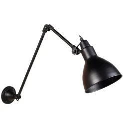 Smarte Wandleuchte schwarz verstellbar inkl. WLAN A60 - Wye