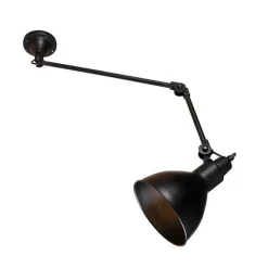 Smarte Wandleuchte schwarz verstellbar inkl. WLAN A60 - Wye