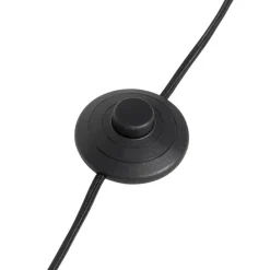 Smarte Wandleuchte schwarz mit Fußschalter 3-flammig inkl. 3 Wifi GU10 50mm - Jeana Luxe