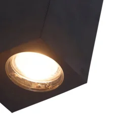 Smarte Wandleuchte schwarz aus Kunststoff inkl. 2 WiFi GU10 - Baleno II