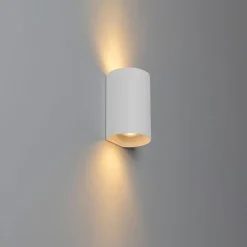 Smarte Wandleuchte weiß rund inkl. 2 WiFi GU10 - Sabbir