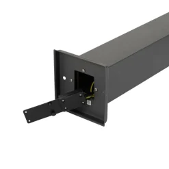 Smarte Wegeleuchte Dunkelgrau mit Rauchglas 80 cm inkl. WiFi P45 - Malios