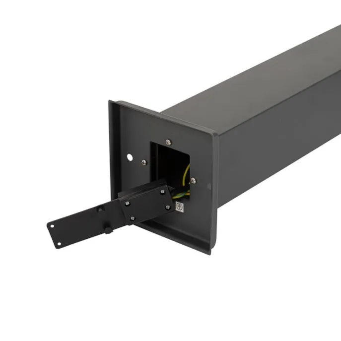 Smarte Wegeleuchte Dunkelgrau mit Rauchglas 80 cm inkl. WiFi P45 - Malios