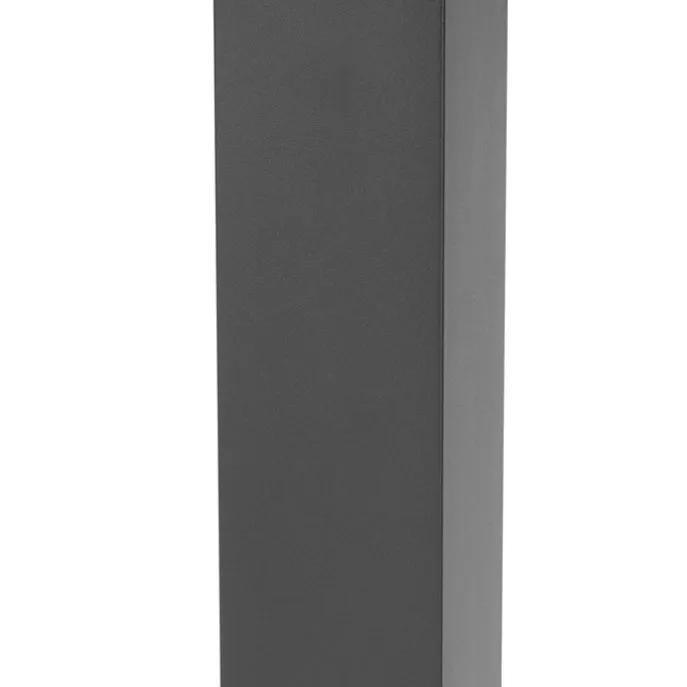 Smarte Wegeleuchte Dunkelgrau mit Rauchglas 80 cm inkl. WiFi P45 - Malios