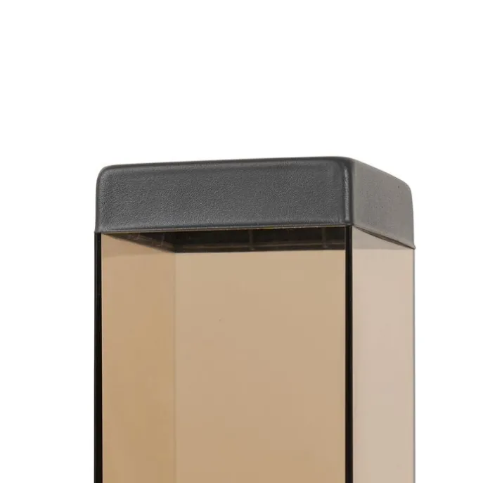 Smarte Wegeleuchte Dunkelgrau mit Rauchglas 45 cm inkl. WiFi P45 - Malios