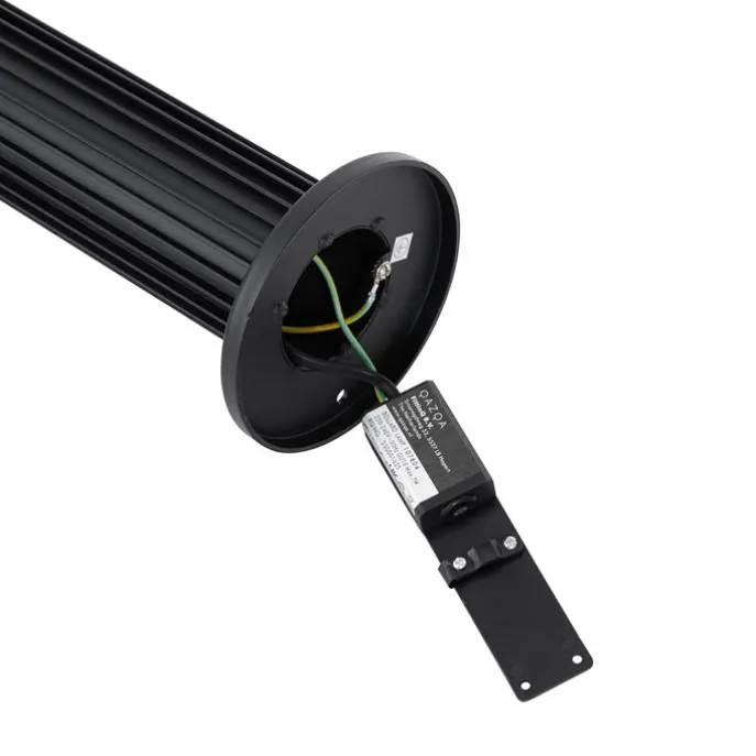 Smarte Wegeleuchte schwarz 50 cm IP44 RGBW inkl. Wifi GU10 50mm - Boris