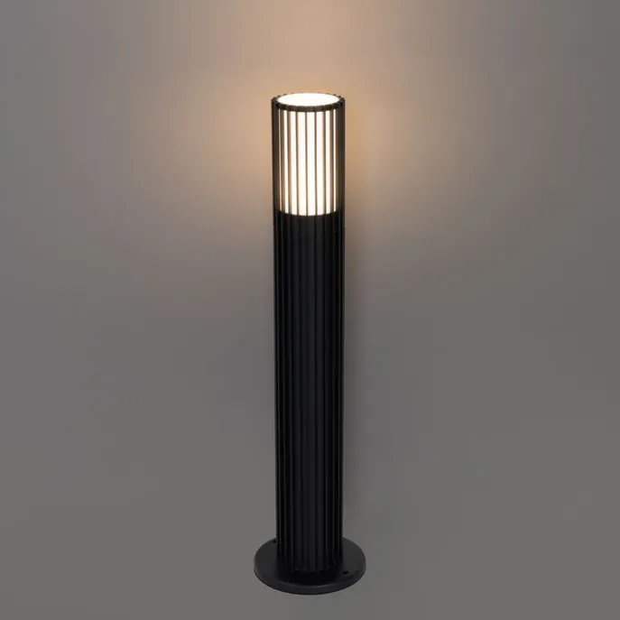 Smarte Wegeleuchte schwarz 50 cm IP44 RGBW inkl. Wifi GU10 50mm - Boris