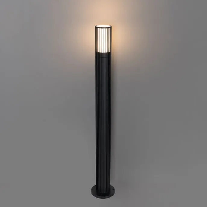 Smarte Wegeleuchte schwarz 80 cm IP44 RGBW inkl. GU10 50mm - Boris