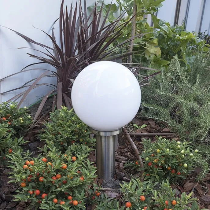 Smarter Außenlaternenmast aus Edelstahl 50 cm inkl. WLAN A60 - Sfera