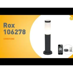 Smarter Außenlaternenmast Anthrazit 45 cm inkl. Wifi P45 - Rox