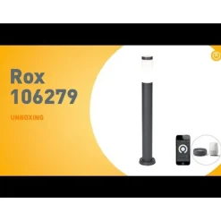 Smarter Außenlaternenmast Anthrazit 80 cm inkl. Wifi P45 - Rox