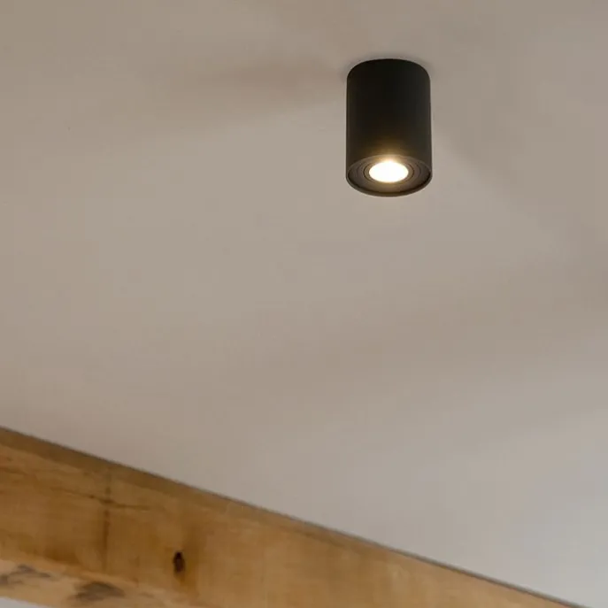 Smarter Aufbauspot dunkelgrau kippbar inkl. Wifi GU10 - Rondoo up