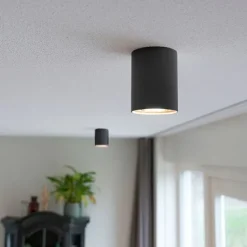 Smarter Aufbauspot schwarz mit Stahl inkl. WiFi GU10 - Rondoo up