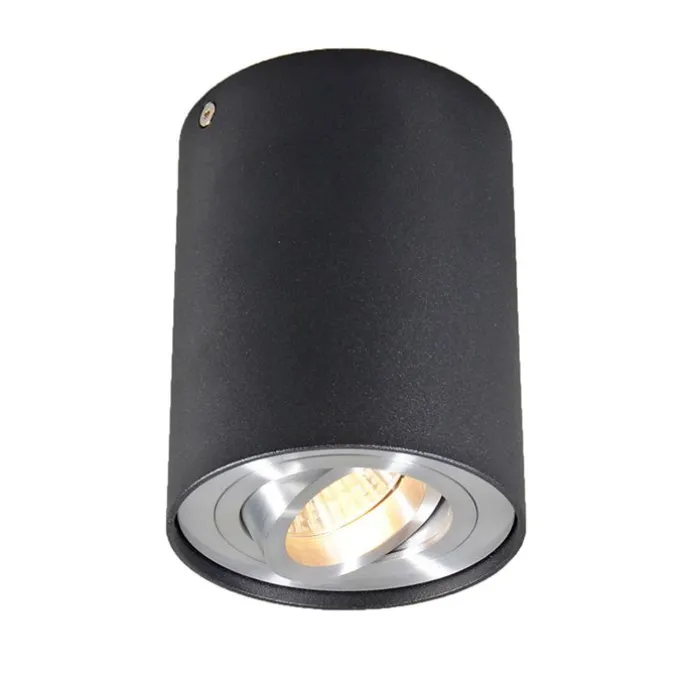 Smarter Aufbauspot schwarz mit Stahl inkl. WiFi GU10 - Rondoo up