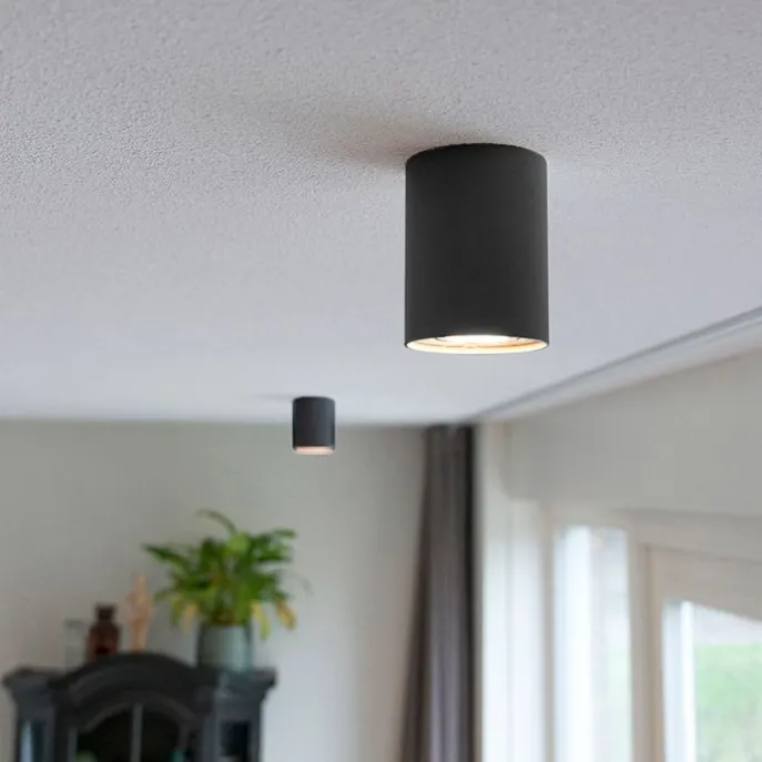 Smarter Aufbauspot schwarz mit Stahl inkl. WiFi GU10 - Rondoo up