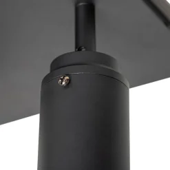 Smarter Badezimmerspot schwarz quadratisch IP44 inkl. 3 WiFi GU10 - Ducha