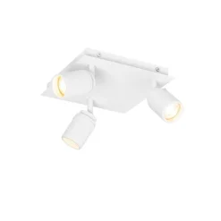 Smarter Bad-Spot White Square 3-Licht IP44 inkl. 3 Wifi GU10 50mm - Ducha