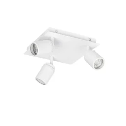Smarter Bad-Spot White Square 3-Licht IP44 inkl. 3 Wifi GU10 50mm - Ducha