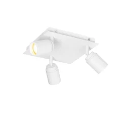 Smarter Bad-Spot White Square 3-Licht IP44 inkl. 3 Wifi GU10 50mm - Ducha