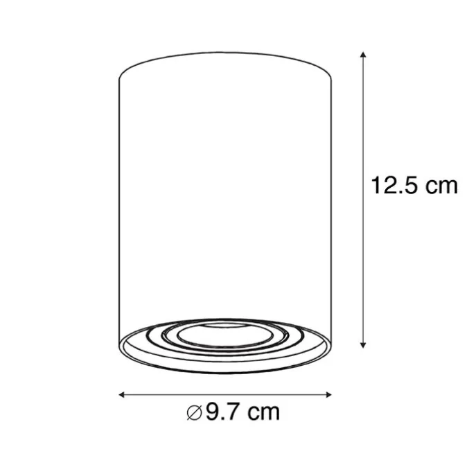Smarter Deckenspot weiß verstellbar inkl. Wifi GU10 - Rondoo up