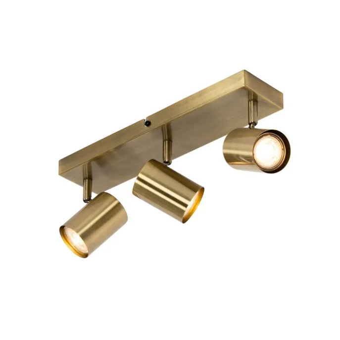 Smarter Deckenstrahler Bronze 3-flammig Verstellbar Inkl. Wifi GU10 50mm - Jeana