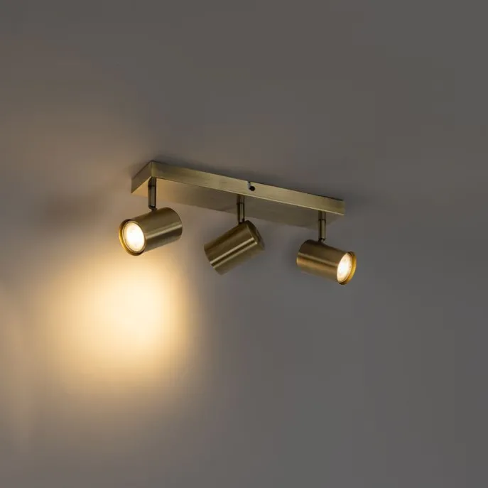 Smarter Deckenstrahler Bronze 3-flammig Verstellbar Inkl. Wifi GU10 50mm - Jeana
