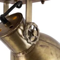 Smarter Deckenstrahler Bronze mit Holz 18 cm inkl. WiFi A60 - Mangoes