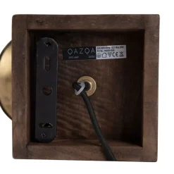 Smarter Deckenstrahler Bronze mit Holz 18 cm inkl. WiFi A60 - Mangoes