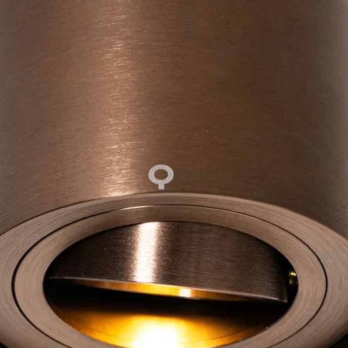 Smarter Deckenstrahler Dunkelbronze Dreh- und Kippbar Inkl. Wifi GU10 50mm - Rondoo Up