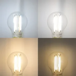 Smarter Deckenstrahler schwarz mit Rauchglas rund verstellbar inkl. 3 Wifi A60 - Laura