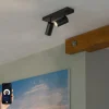 Smarter Deckenstrahler schwarz verstellbar 2-flammig inkl. 2 Wifi GU10 50mm - Jeana Luxe