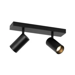 Smarter Deckenstrahler schwarz verstellbar 2-flammig inkl. 2 Wifi GU10 50mm - Jeana Luxe