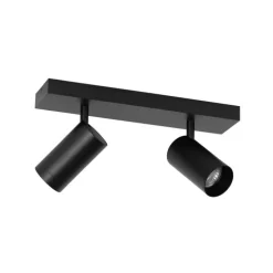 Smarter Deckenstrahler schwarz verstellbar 2-flammig inkl. 2 Wifi GU10 50mm - Jeana Luxe