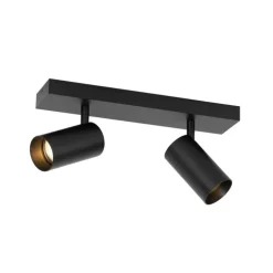 Smarter Deckenstrahler schwarz verstellbar 2-flammig inkl. 2 Wifi GU10 50mm - Jeana Luxe