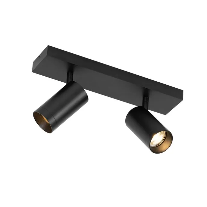 Smarter Deckenstrahler schwarz verstellbar 2-flammig inkl. 2 Wifi GU10 50mm - Jeana Luxe
