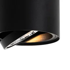 Smarter Deckenstrahler schwarz verstellbar inkl. Wifi GU10 111mm - Rondoo Up