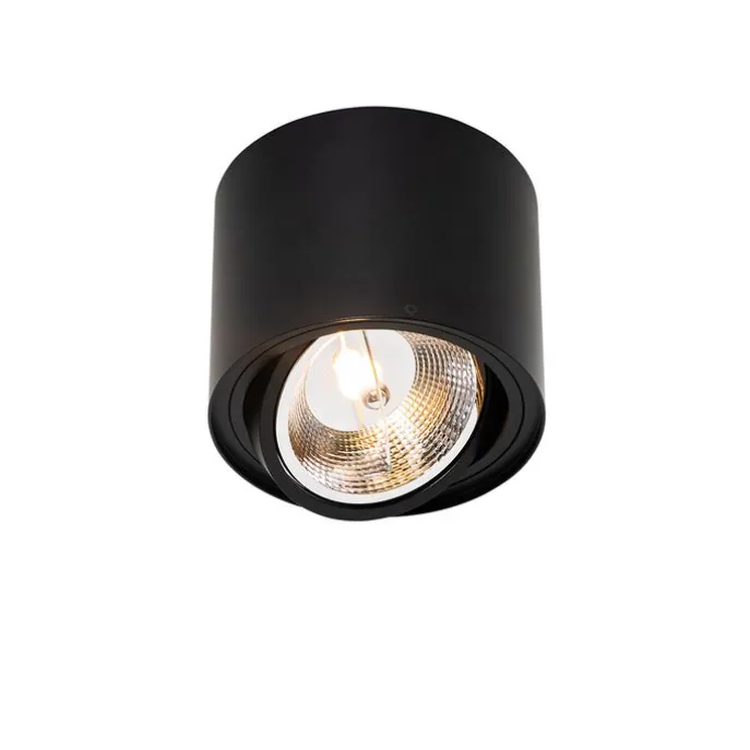 Smarter Deckenstrahler schwarz verstellbar inkl. Wifi GU10 111mm - Rondoo Up