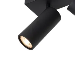 Smarter Deckenstrahler schwarz 4-flammig verstellbar inkl. 4 Wifi GU10 50mm - Renna