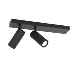 Smarter Deckenstrahler schwarz 2-flammig verstellbar inkl. 2 Wifi GU10 50mm - Renna