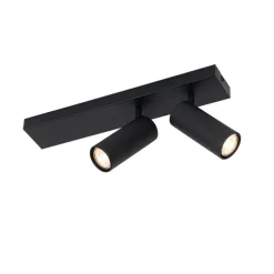 Smarter Deckenstrahler schwarz 2-flammig verstellbar inkl. 2 Wifi GU10 50mm - Renna