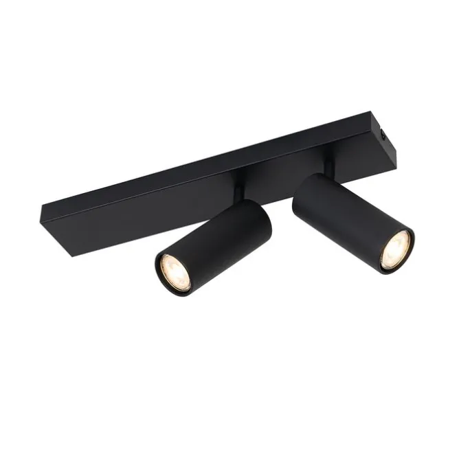 Smarter Deckenstrahler schwarz 2-flammig verstellbar inkl. 2 Wifi GU10 50mm - Renna