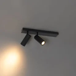 Smarter Deckenstrahler schwarz 2-flammig verstellbar inkl. 2 Wifi GU10 50mm - Renna
