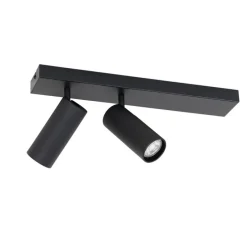 Smarter Deckenstrahler schwarz 2-flammig verstellbar inkl. 2 Wifi GU10 50mm - Renna