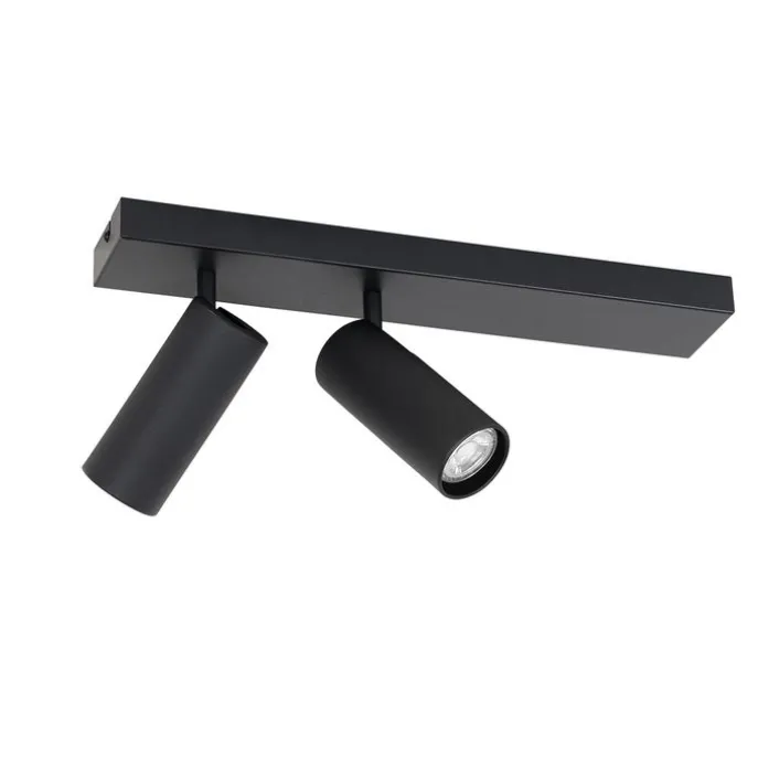 Smarter Deckenstrahler schwarz 2-flammig verstellbar inkl. 2 Wifi GU10 50mm - Renna