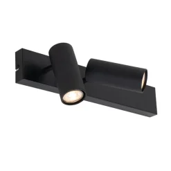 Smarter Deckenstrahler schwarz 2-flammig verstellbar inkl. 2 Wifi GU10 50mm - Renna