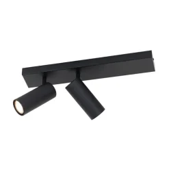 Smarter Deckenstrahler schwarz 2-flammig verstellbar inkl. 2 Wifi GU10 50mm - Renna