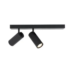 Smarter Deckenstrahler schwarz 2-flammig verstellbar inkl. 2 Wifi GU10 50mm - Renna