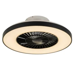 Smarter Deckenventilator schwarz mit Sterneneffekt 60cm inkl. LED Dimmbar mit Fernbedienung - Climo