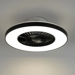 Smarter Deckenventilator schwarz mit Sterneneffekt 60cm inkl. LED Dimmbar mit Fernbedienung - Climo