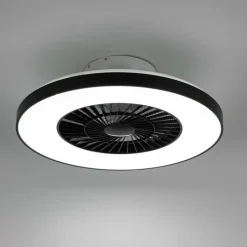 Smarter Deckenventilator schwarz mit Sterneneffekt 60cm inkl. LED Dimmbar mit Fernbedienung - Climo